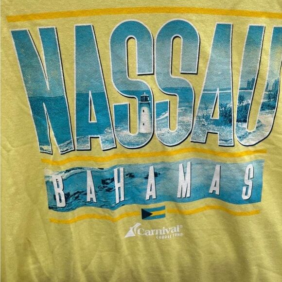 Y2K Carnival Nassau Bahamas Graphic Tee - Picture 3 of 4